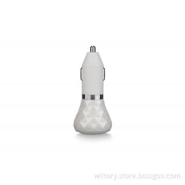 White Diamond car charger